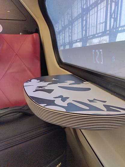 Photo inside the train service from Haarlem to Vlissingen.